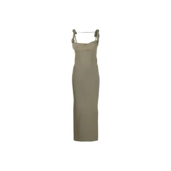 Jacquemus Sleeveless Dresses Women's Khaki