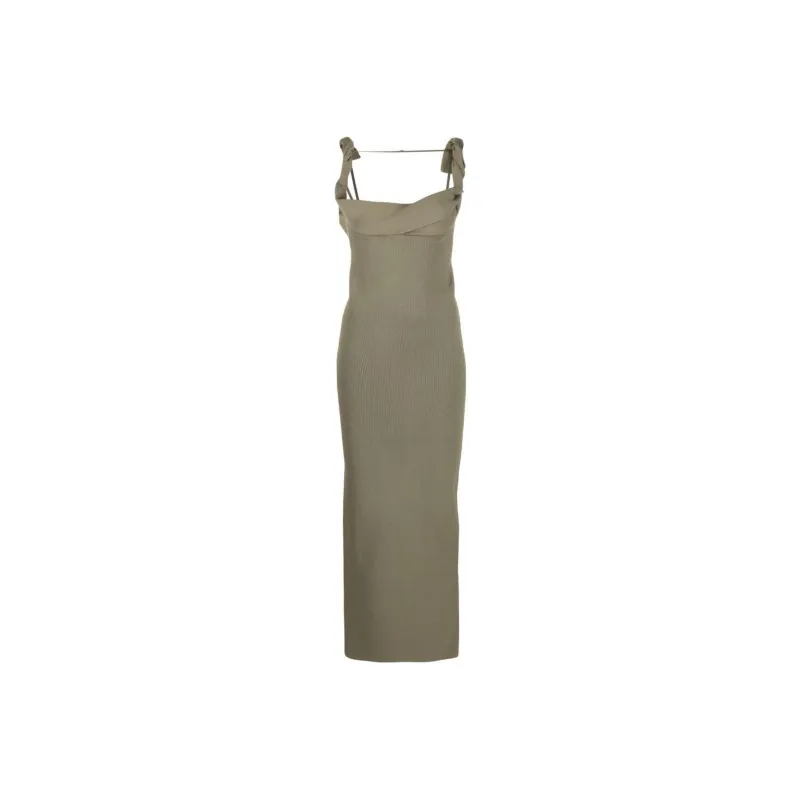 Jacquemus Sleeveless Dresses Women's Khaki-0