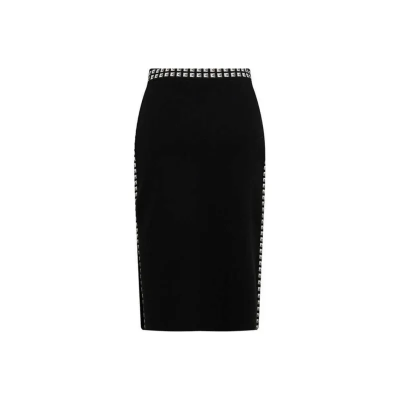 DVF Diane Von Furstenberg FW24 Knit Long Skirts Women's Black-0