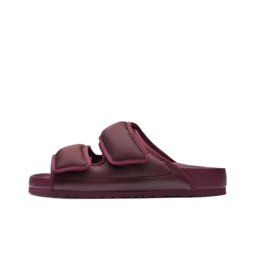 Birkenstock Slide Slippers Unisex Red Regular Loose Fit