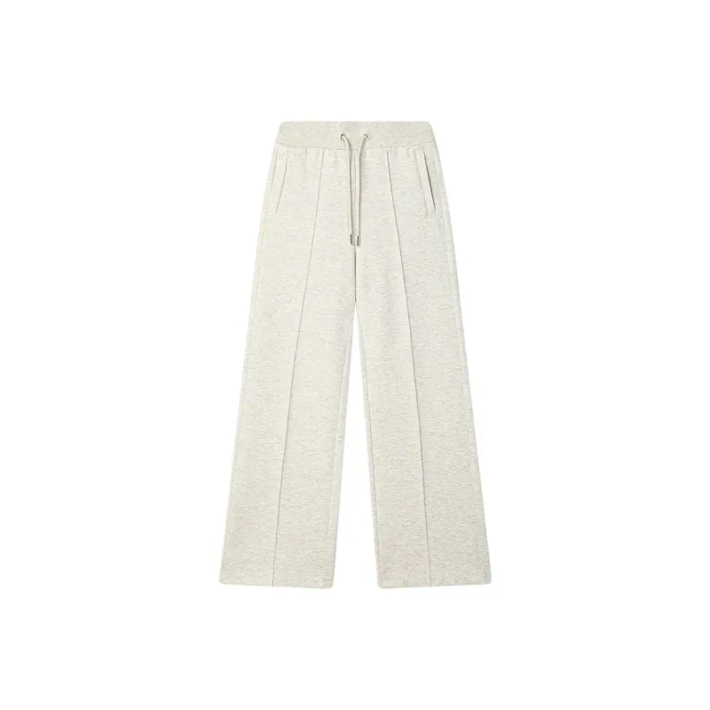 FILA Knitted Sports Pants Women's Light Khaki Heather Gray-0