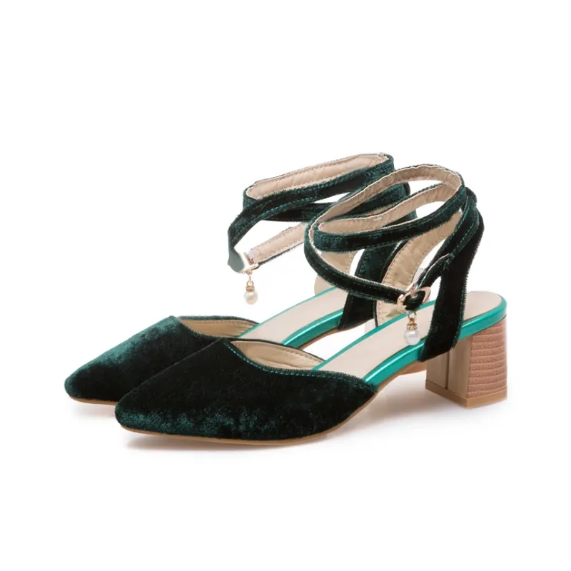 TADSW Chunky Heel High Heels Women's-4
