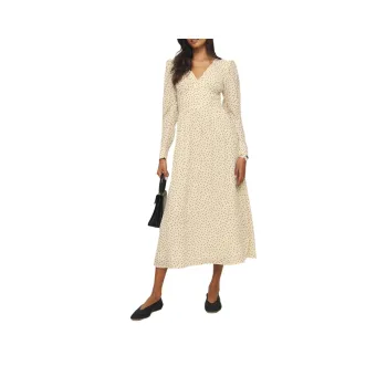 REFORMATION Liara Dress Long-Sleeved Dresses Women's Ecru