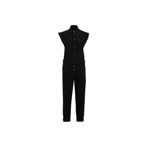 HUGO BOSS Belted Utility Jumpsuit In Cotton Jumpsuit Women's Black