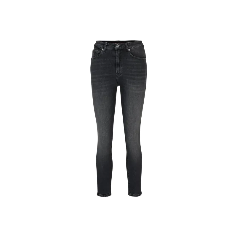 HUGO BOSS Slim Fit Jeans In Black Stretch Denim Jeans Women's Black-0
