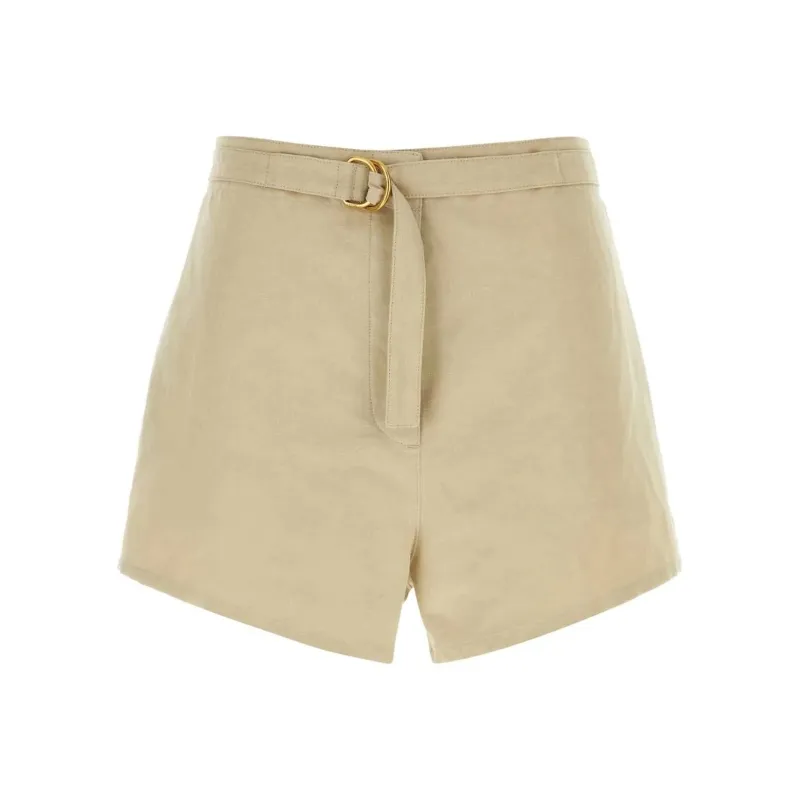 PRADA Elasticated Waistband Belted Shorts-0