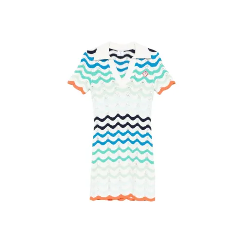 CASABLANCA Wavy crochet Mini Dress