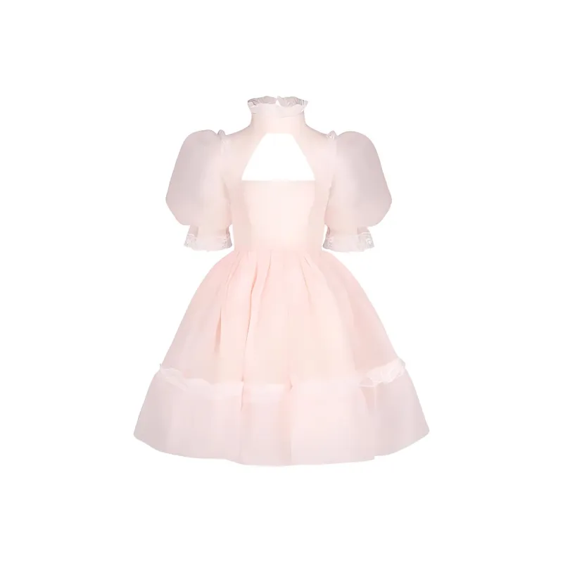 Selkie Short Sleeved Dresses Women's Light Pink-0