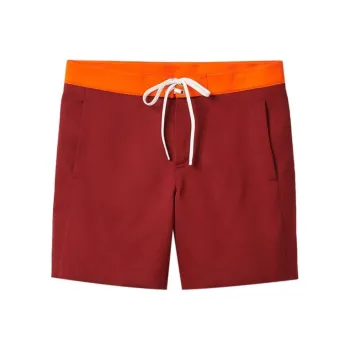 MIU MIU Contrasting-waistband Satin Shorts