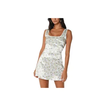 PRINCESS POLLY BERLIN SATIN MINI DRESS WHITE Sleeveless Dress Women's WHITE/White
