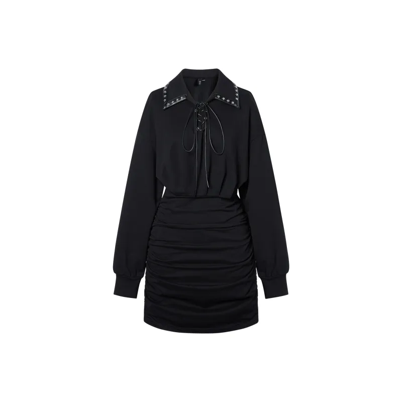 I'M ONE Long Sleeved Dresses Women's Black-0