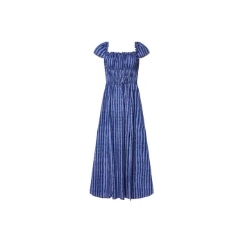 ALTUZARRA Lily Striped Midi Dress