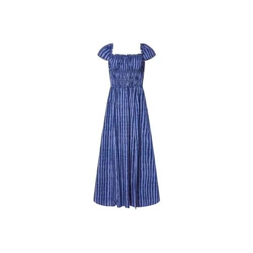 ALTUZARRA Lily Striped Midi Dress