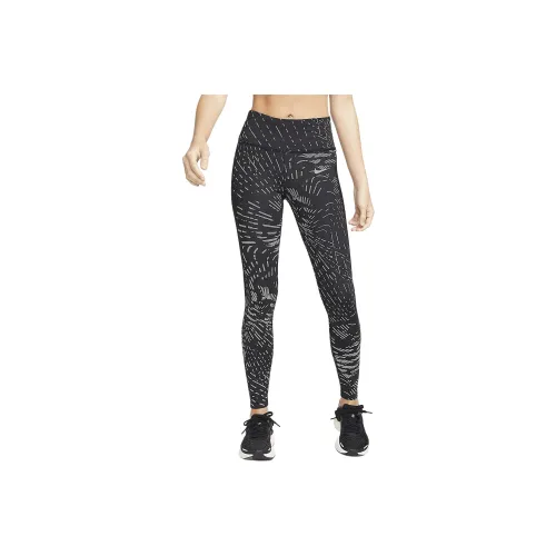 Nike Run Division Fast Leggings Women's Black/Atomic Orange