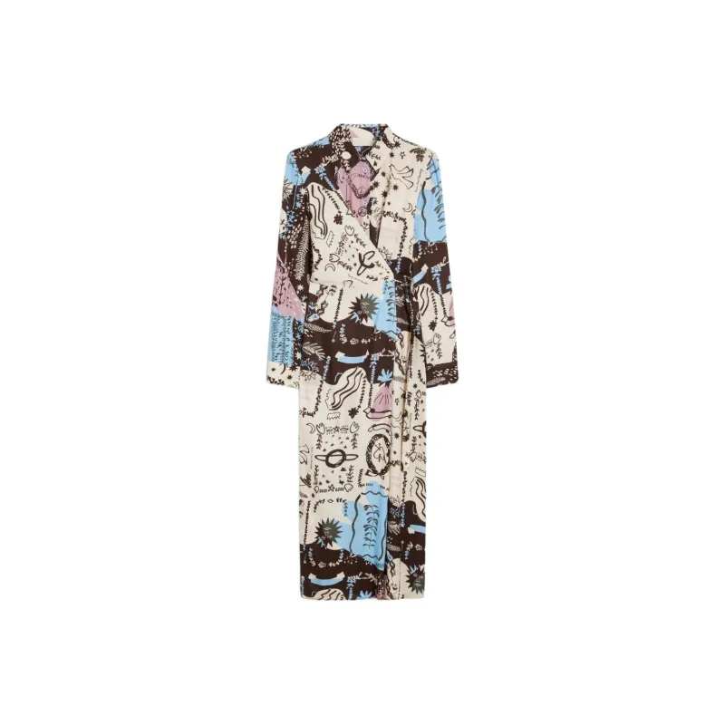 I BLUES Long Sleeved Dress Women's Multicolor-0