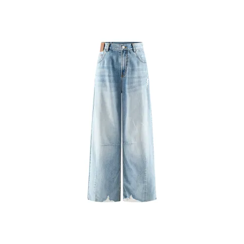 A21 Jeans Women's Blue White