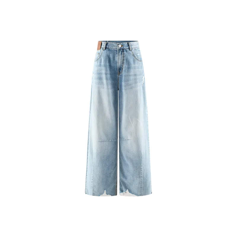 A21 Jeans Women's Blue White-0