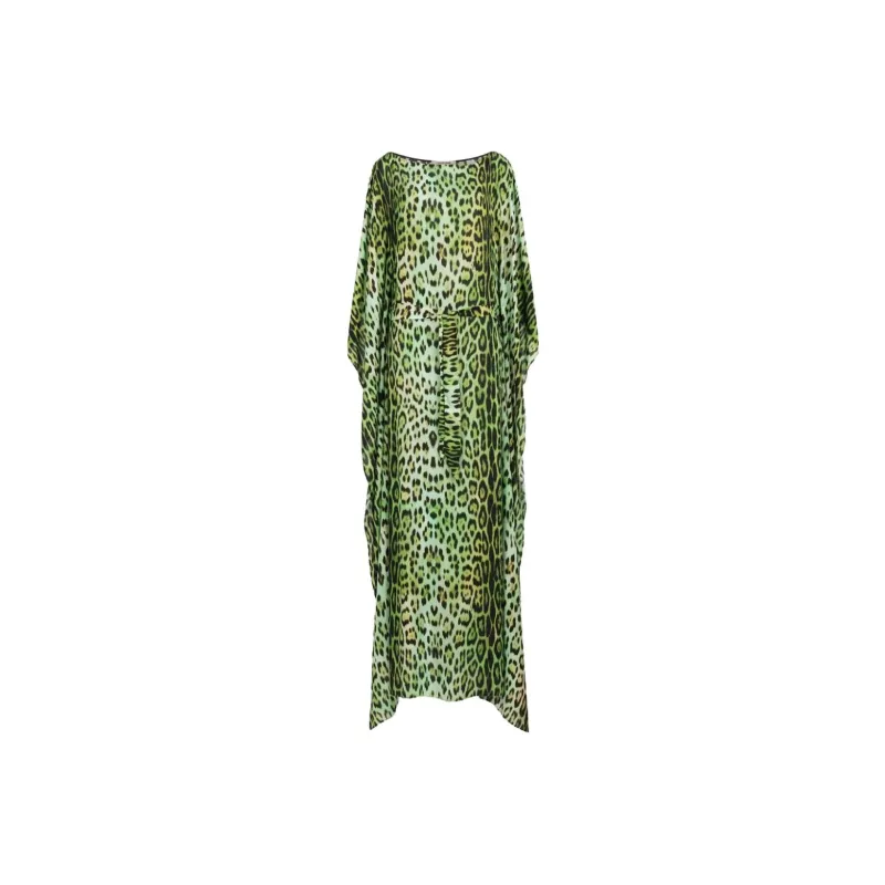 Roberto Cavalli Long Sleeved Dress Women's Green-0