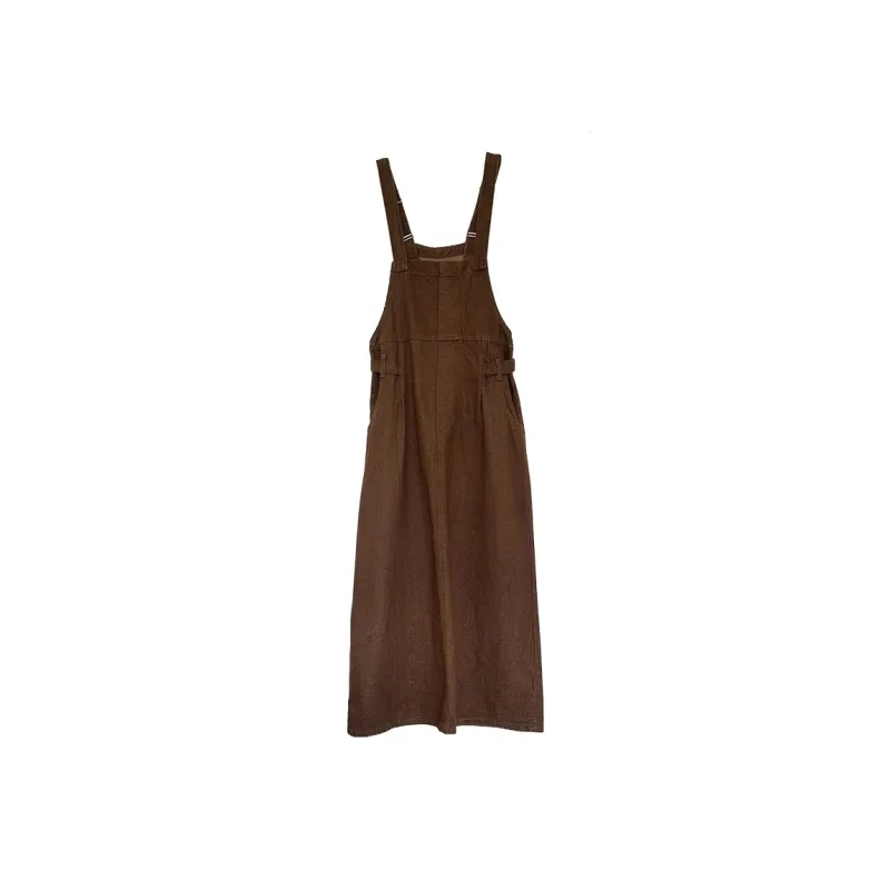 Icicofficial Sleeveless Dresses Women's Brown-0