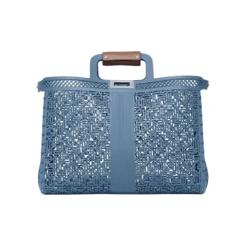 FENDI Recycled Plastic Tote Bag, Shopping Bag, Handbag Women's Blue