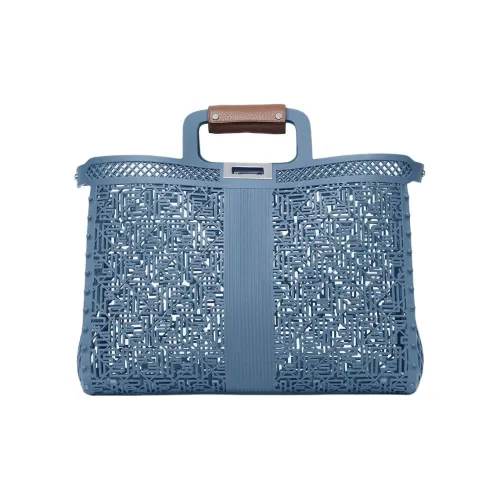 FENDI Recycled Plastic Tote Bag, Shopping Bag, Handbag Women's Blue