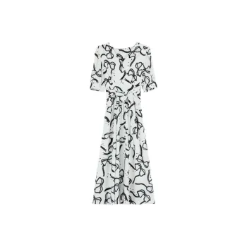 PLANE DRIFT Short Sleeved Dresses Women's Beige Apricot