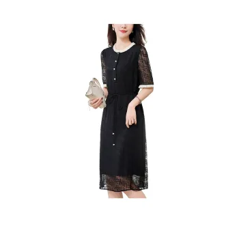 To The West Short Sleeved Dresses Women's Black