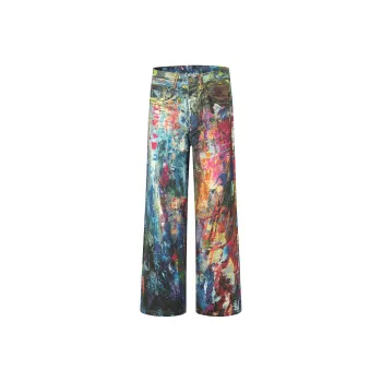 YUZHAOLIN Jeans Unisex Rainbow