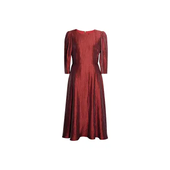 ROEYSHOUSE Long-Sleeved Dresses Women's Brick Red