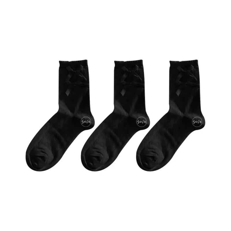 SOIE Mid Calf Socks Women's Combo Set-10