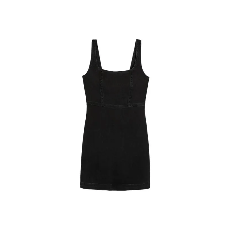 Hollister Sleeveless Dress Women's Black Washable-0