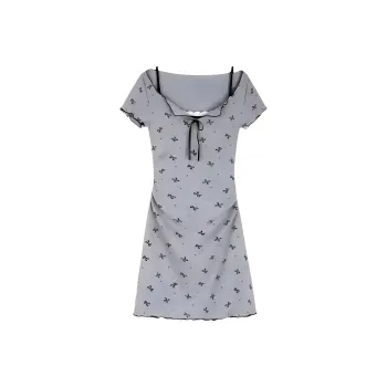 CZMO Short Sleeved Dress Women's Gray
