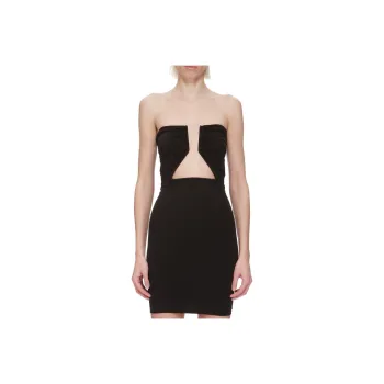 RICK OWENS/RO FW24 Sleeveless Dress Women's Black