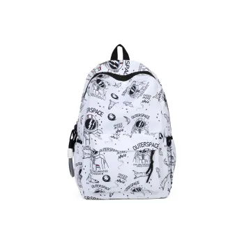 URBAN FOREST Nylon Backpack Regular Unisex White/Black