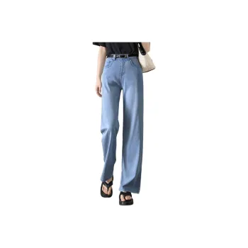 Mo Han Yi Mei SS24 Jeans Women's Blue