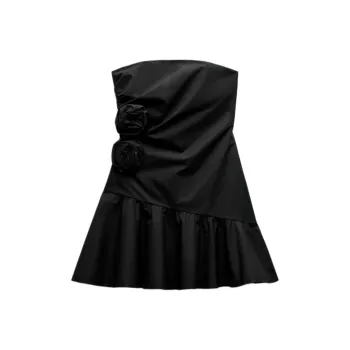 ZARA Sleeveless Dress Women's Black