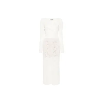Twinset Pointelle knit Maxi Dress