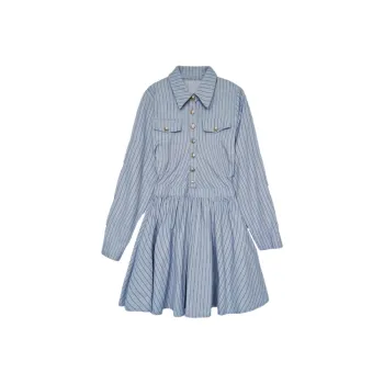BDGU Long Sleeved Dress Women's Blue