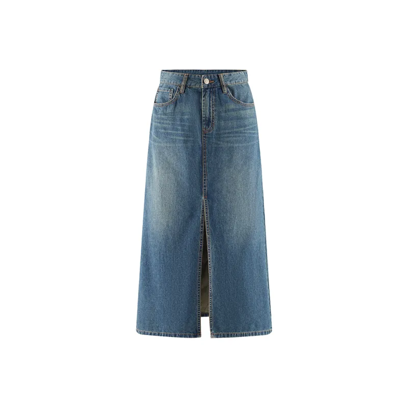 A21 Denim Long Skirts Women's-2