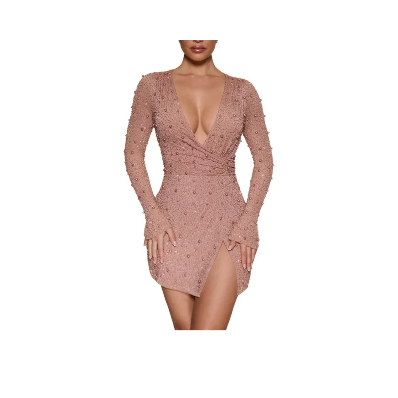 OH POLLY CHELSEA Long-Sleeved Dresses Women's Beige/Beige-0