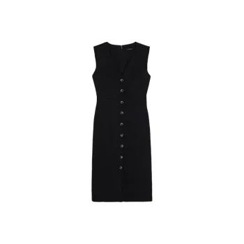 CLUB MONACO Sleeveless Dress Women's Black