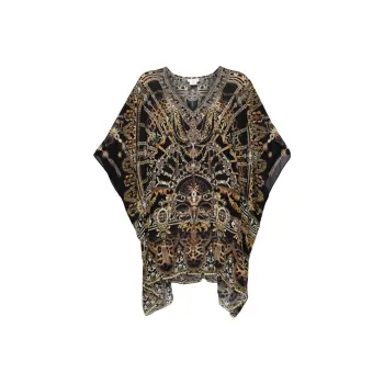 Camilla Graphic-print Kaftan Dress