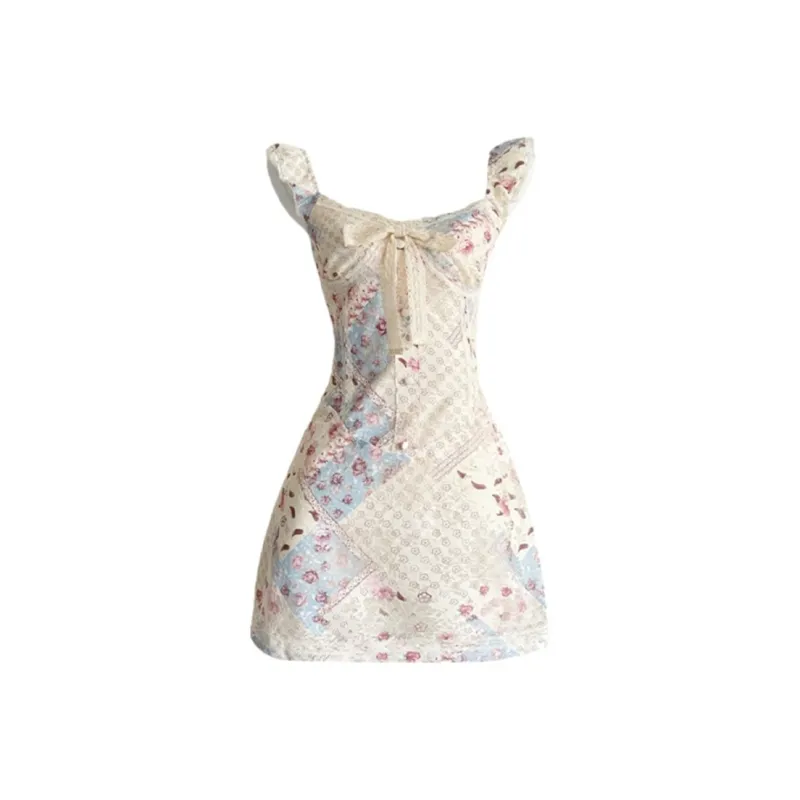 AFGGD Short Sleeved Dress Women's Pink-0