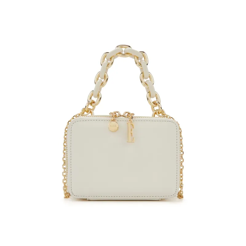 ELLE Cow Leather Box Bag Handbag Women's Multicolor-5