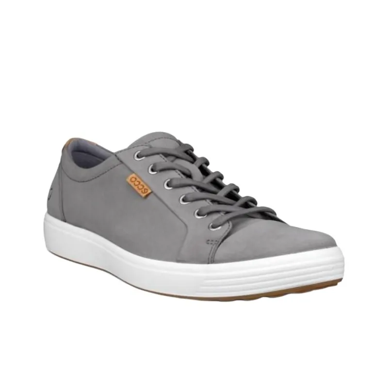 Ecco Soft 7 Abrasion Resistant Low Top Skateboard Shoes Men's Gray-1