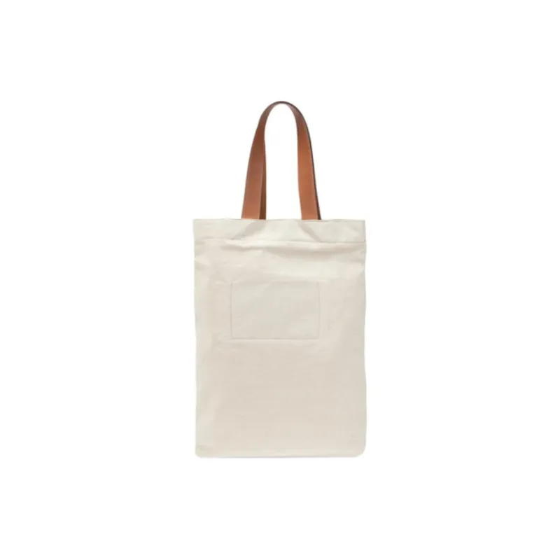 JIL SANDER Canvas Shoulder Bag Women's White-4