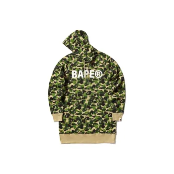 A BATHING APE Abc Camo 2nd Ape Wide Pullover Hoodie Green