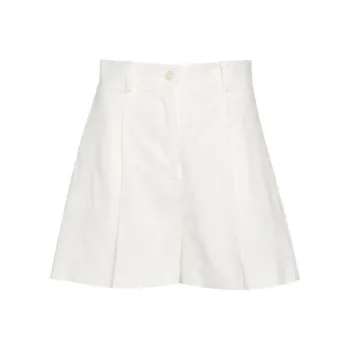 PINKO Tailored Linen Shorts Casual Shorts Women's White