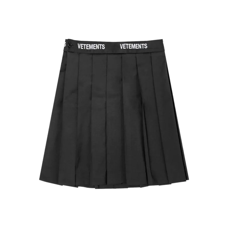Vetements Casual Short Skirts Women's Black-0
