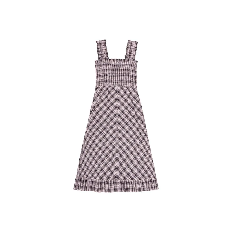 GANNI SS24 Slip Dress Women's Light Purple-0